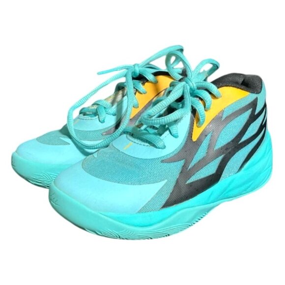 Puma Lamelo Ball Mb .02 Honeycomb Teal Athletic‎ Shoe Unisex Kids 12c - Picture 1 of 6